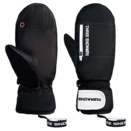 Durio wasserdichte Handschuhe Damen Herren Fäustlinge Touchscreen Skihandschuhe Winterhandschuhe für Laufen Skifahren Wandern Motorrad Radfahren Schwarz 1 XL Durio wasserdichte Handschuhe Damen Herren Fäustlinge Touchscreen Skihandschuhe Winterhandschuhe für Laufen Skifahren Wandern Motorrad Radfahren Schwarz 1 XL von Durio