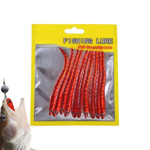 Duroecsain Angelwurm, Forellenwurm, Köder für Forellenwürmer, weiche Angelköder, realistisch, gefälscht, Erdsimulation, für Angelliebhaber, Männer, Vater, Freund Duroecsain Angelwurm, Forellenwurm, Köder für Forellenwürmer, weiche Angelköder, realistisch, gefälscht, Erdsimulation, für Angelliebhaber, Männer, Vater, Freund von Duroecsain