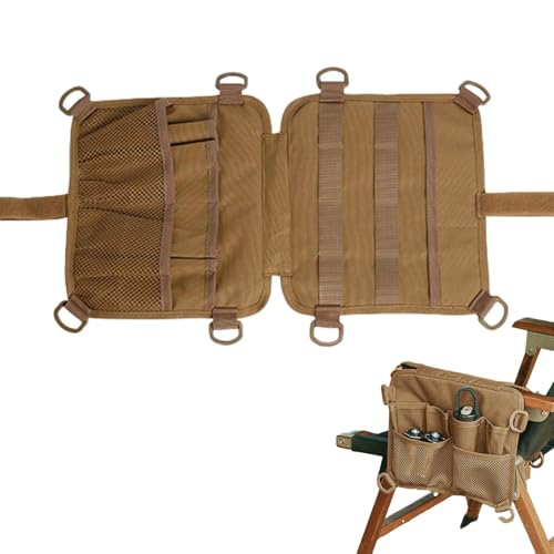 Duroecsain Armlehnen-Organizer für Campingstühle, seitliche Aufbewahrungstasche für Stuhl, Tasche für Campingstuhl, wasserdicht | Seitlicher Organizer für Sitztasche von Duroecsain