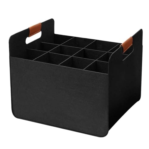 Duroecsain Flaschentasche mit 12 Fächer, Flaschen Tasche aus Filz, recycelt, 37 x 32 x 22 cm Duroecsain Flaschentasche mit 12 Fächer, Flaschen Tasche aus Filz, recycelt, 37 x 32 x 22 cm von Duroecsain