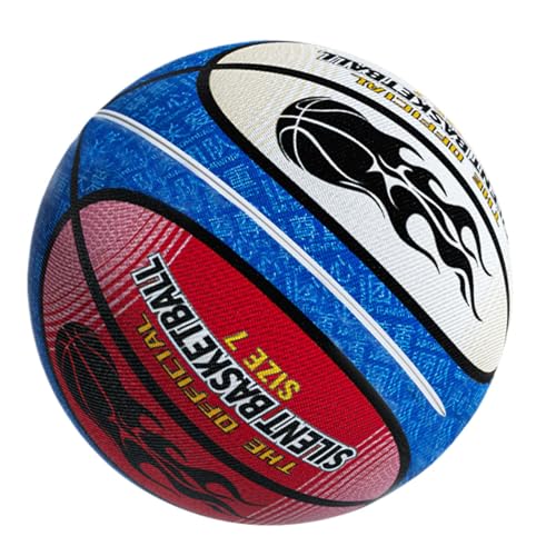 Duroecsain Soft-Basketball für den Innenbereich,Leises Basketball-Dribbling für den Innenbereich,Schaumstoffbälle Indoor-Basketball | Geräuschloser Basketball-Silent-Ball, springende Ballsportspiele von Duroecsain