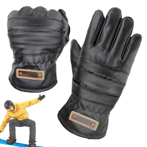 Duroecsain Winterhandschuhe,Skihandschuhe,Winddichte Handschuhe | Warme Winterhandschuhe zum Snowboarden, Skifahren, Fahren, Reiten, Radfahren, Angeln bei kaltem Wetter von Duroecsain