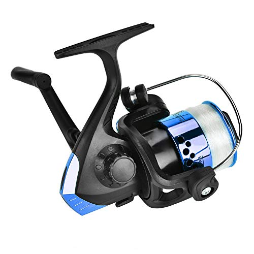 Angelrolle Casting Reel,Stationärrolle Spinning Reel Plating Glatt Spinning Casting Angelrolle Angelgerät Zubehör für Salzwasser Süßwasser(Blau) von Dwawoo