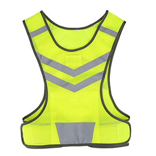 Dwawoo Reflektierende Weste, Laufweste Hohe Sichtbarkeit Fluoreszierende reflektierende Laufbekleidung Warnweste für Joggen im Freien, Radfahren, Laufen, Motorrad Dwawoo Reflektierende Weste, Laufweste Hohe Sichtbarkeit Fluoreszierende reflektierende Laufbekleidung Warnweste für Joggen im Freien, Radfahren, Laufen, Motorrad von VGEBY