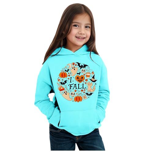 Angebote des Tages Heute, Trainingsjacke Kinder, Casual mit Kapuze Leicht Sweatshirt Hoodie Sport Halloween Kostüm Warm Fleecejacke Trainingsjacke Langarm Sweatjacke Kapuzenpullover von Dwevkeful