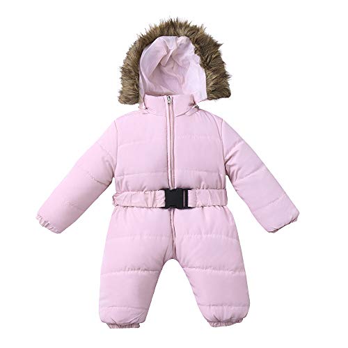 Baby-Jungen Kleinkind-Strampelanzug, Baby Winterkleidung, mit Kapuze Schneeanzug Winterkleidung Jungen Mädchen Langarm Fleece Jumpsuit Strampelanzug Warm Kleinkind Spielanzug Winteranzug von Dwevkeful