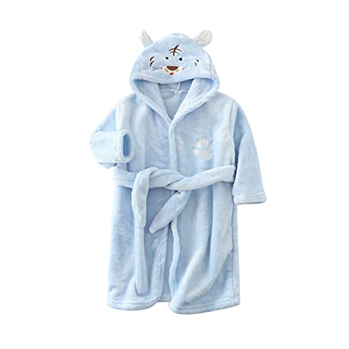 Bademantel 152, Kinder Badeponcho mit Gürtel Frottee Weicher Bademantel Kinderbademantel Baumwolle Leicht mit Taschen Lang Frotteekleid Badeponcho von Dwevkeful