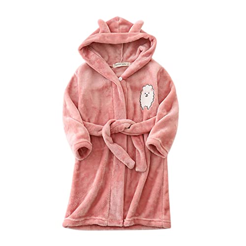 Bademantel Kinder 140 frottee, Badeponcho Kinder Frottee V-Ausschnitt mit Gürtel Badeponcho Kinderbademantel Leicht Lang Weicher Baumwolle Bathrobe Morgenmantel von Dwevkeful