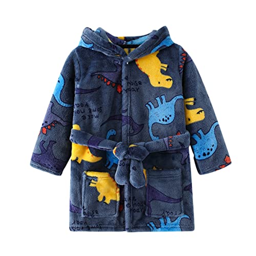 Bademantel Kinder frottee 134, Kinder Badeponcho mit Taschen mit Kapuze Frottee Bademantel Bathrobe Weicher Saugfähiger mit Gürtel Lang Badeponcho Kinderbademantel von Dwevkeful