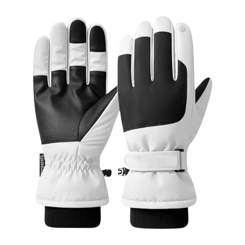 Dwevkeful Handschuhe Herren Winter Wasserdicht XXL, Handschuhe Herren Gefütterte Wasserdicht Skihandschuhe Schneehandschuhe Winddicht Sporthandschuhe Handschuhe Fahrradhandschuhe Winterhandschuhe von Dwevkeful