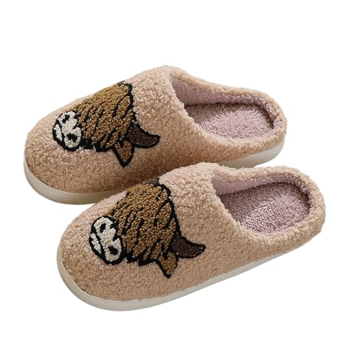 Dwevkeful Hauspantoffeln Damen Winter, Hausschuhe Damen Warm mit Fleece-Futter Slippers Filzpantoffeln Geschlossen Winter Plüsch Pantoffeln Hauspantoffeln mit Fussbett Hausschuhe Schlappen von Dwevkeful