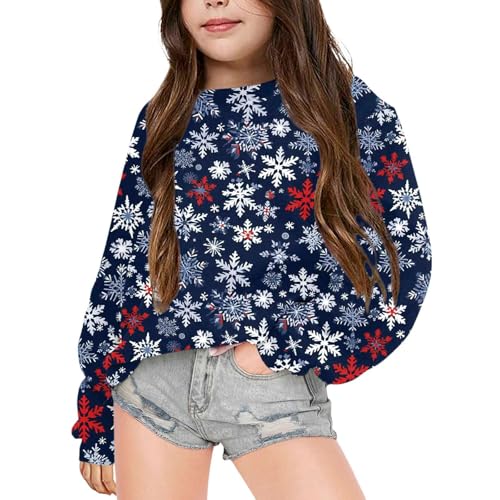 Dwevkeful Langarmshirt Baby, Pullover Mädchen Mädchen Weich Weihnachtspulli Hochwertige Warm Strickpullover Langarmshirt ohne Kapuze Weihnachten Weihnachtspullover Sweatshirt von Dwevkeful