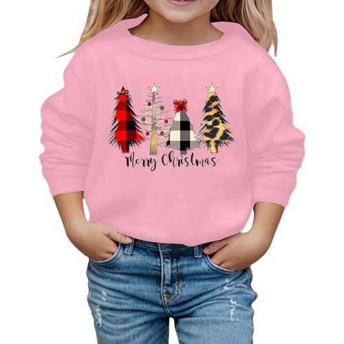 Dwevkeful Pullover Jungen 116, Weihnachtspulli Kinder Warm Mädchen Weihnachtspulli Weihnachtspullover Hochwertige Weich ohne Kapuze Pullover Sweatshirt Weihnachten Langarmshirt Strickpullover von Dwevkeful