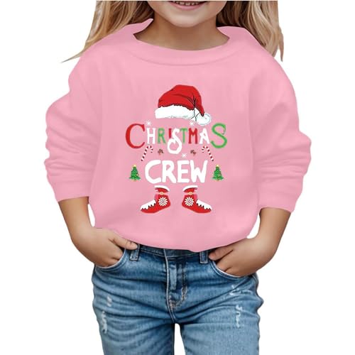 Dwevkeful Pullover Mädchen 104, Pullover Teenager Mädchen Hochwertige Weihnachten Warm Strickpullover Pullover ohne Kapuze Weich Mädchen Weihnachtspullover Langarmshirt Weihnachtspulli Sweatshirt von Dwevkeful