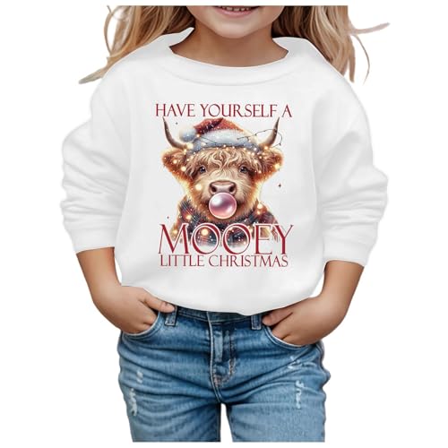 Weihnachtspullover Led, Pullover Mädchen Weich Leicht Mädchen Sweatshirt Sport Langarmshirt Strickpullover ohne Kapuze Warm Hochwertige Weihnachtspullover Weihnachtspulli von Dwevkeful