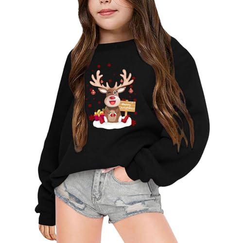 Erstes Weihnachten Baby, Weihnachtspullover Kinder Leicht Jungen Mädchen ohne Kapuze Sweatshirt Weihnachtspulli Warm Weihnachten Strickpullover Pullover Langarmshirt Sweatshirt von Dwevkeful