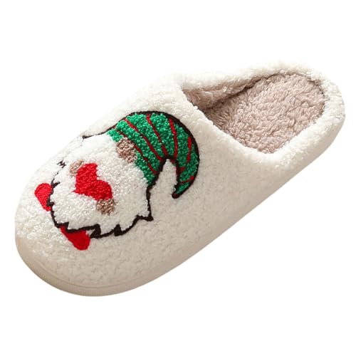 Filzpantoffeln Damen Gr. 41, Hausschuhe Damen mit Fussbett Warm Hauspantoffeln Weihnachtspantoffeln Couple Lustig Weihnachts Slippers Pantoffeln Antirutsch Filzpantoffeln Hausschuhe von Dwevkeful