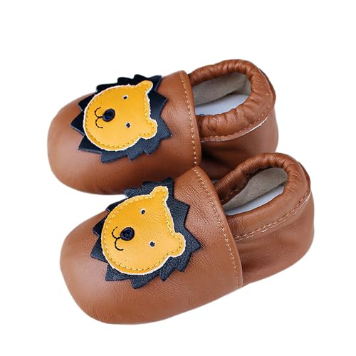 Hausschuhe Baby Baby Winter Babyschuhe Hausschuhe Antirutsch Weichem Lauflernschuhe Pantoffeln Leder Jungen Mädchen Krabbelschuhe Lederpuschen von Dwevkeful