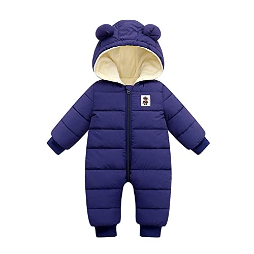 Jumpsuit Kinder Kurz Jungen 156, Winterjacke Baby, mit Kapuze Warm Winterkleidung Winteranzug Jungen Mädchen Fleece Strampelanzug Spielanzug Kleinkind Langarm Schneeanzug Jumpsuit von Dwevkeful