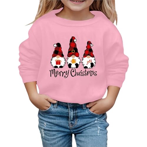 Kinderkleidung Junge, Sweatshirt Mädchen Warm Weich Weihnachtspullover Weihnachtspulli ohne Kapuze Mädchen Langarmshirt Weihnachten Hochwertige Pullover Strickpullover von Dwevkeful