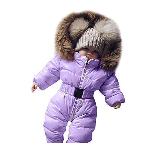 Outlet Amazon, Winteranzug Neugeborene Baby Warm Neugeboreness Winterkleidung Winteranzug Kleinkind Fleece mit Kapuze Jumpsuit Strampelanzug Jungen Mädchen Langarm Schneeanzug Spielanzug von Dwevkeful