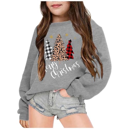 Pullover Weihnachten Herren, Weihnachtspullover Kinder Leicht Jungen Mädchen ohne Kapuze Sweatshirt Weihnachtspulli Warm Weihnachten Strickpullover Pullover Langarmshirt Sweatshirt von Dwevkeful