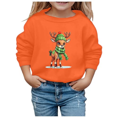 Pullover & Strickjacken Für Jungen, Langarmshirt Mädchen Hochwertige Mädchen Weihnachtspulli Sweatshirt Weich Warm Langarmshirt Pullover ohne Kapuze Weihnachten Strickpullover Weihnachtspullover von Dwevkeful