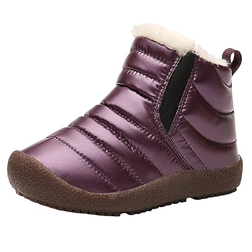 Schneestiefel Gr 39 Jungen, Schneestiefel Kinder Warm Schlupfstiefel Winterschuhe Winter Outdoor Winterboots Kurzschaft Stiefel Winddicht Gefütterte Schneestiefel Winterstiefel von Dwevkeful