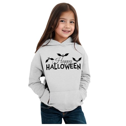 Strickjacke mädchen 128, Fleecejacke Kinder mit Kapuze Casual Sweatjacke Trainingsjacke Sport Leicht Fleecejacke Sweatshirt Langarm Warm Halloween Kostüm Hoodie Kapuzenpullover von Dwevkeful