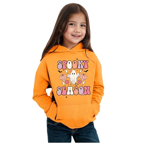 Strickjacke mädchen 128, Regenjacke Kinder, Langarm Halloween Kostüm Fleecejacke Sweatjacke Sport Leicht Casual Hoodie Kapuzenpullover Warm mit Kapuze Trainingsjacke Sweatshirt von Dwevkeful