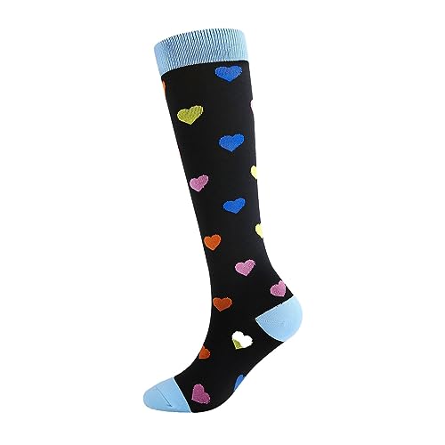 Stützstrümpfe Damen Flug Sport Laufen Kompressionssocken rutschfest Reisen Wandern Leicht Compression Socks Kompressionsstrümpfe Stretch Atmungsaktiv Schwangerschaft Kniestrümpfe Thrombosestrümpfe von Dwevkeful