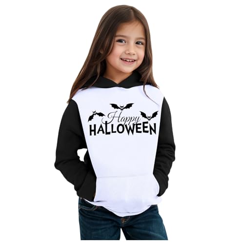 Sweatjacke mädchen 134, Fleecejacke Kinder mit Kapuze Casual Sweatjacke Trainingsjacke Sport Leicht Fleecejacke Sweatshirt Langarm Warm Halloween Kostüm Hoodie Kapuzenpullover von Dwevkeful