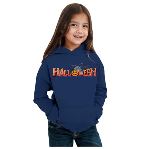 Trainingsjacke Kinder 128, Sweatjacke Mädchen Langarm Warm Sweatjacke Hoodie Casual Halloween Kostüm mit Kapuze Trainingsjacke Kapuzenpullover Leicht Sport Fleecejacke Sweatshirt von Dwevkeful