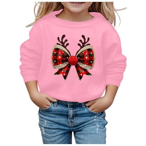 Weihnachten Baby, Weihnachtspullover Kinder Warm Weich Leicht Strickpullover ohne Kapuze Mädchen Hochwertige Sweatshirt Pullover Sport Weihnachtspulli Langarmshirt von Dwevkeful