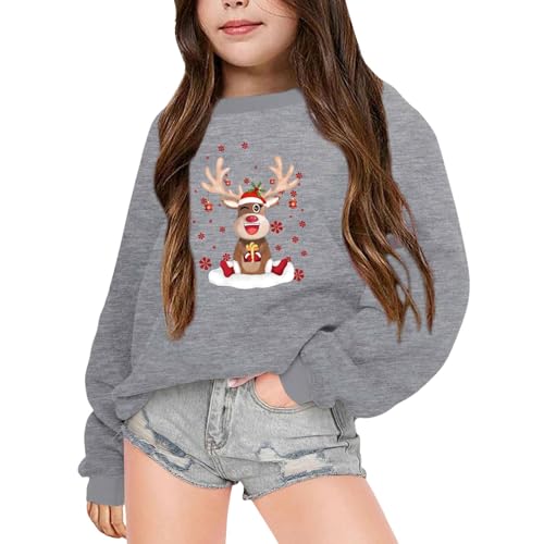 Weihnachts Pullover, Weihnachtspullover Kinder Leicht Jungen Mädchen ohne Kapuze Sweatshirt Weihnachtspulli Warm Weihnachten Strickpullover Pullover Langarmshirt Sweatshirt von Dwevkeful