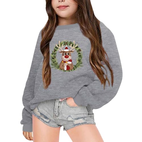 Weihnachtspullover Kinder 86, Weihnachtspullover Kinder Hochwertige Mädchen Weihnachten Pullover Langarmshirt Warm Sweatshirt Strickpullover Weich ohne Kapuze Weihnachtspulli von Dwevkeful