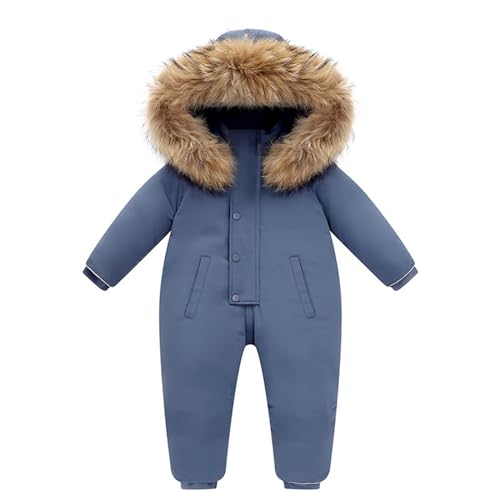 Winteranzug Baby 74, Baby Schneeanzug Winter Kleinkind Strampelanzug Jumpsuit Warm Fleece Jungen Mädchen Schneeanzug Winteranzug Langarm mit Kapuze Spielanzug Winterkleidung von Dwevkeful