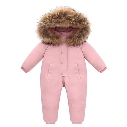 Winteranzug Kinder 92, Baby Schneeanzug Winter Kleinkind Strampelanzug Jumpsuit Warm Fleece Jungen Mädchen Schneeanzug Winteranzug Langarm mit Kapuze Spielanzug Winterkleidung von Dwevkeful