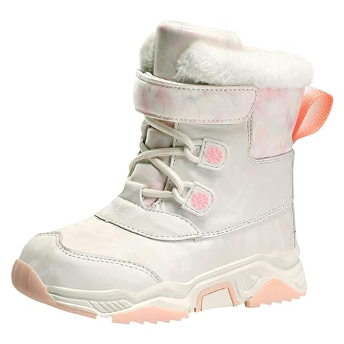 Winterstiefel Mädchen 36 Wasserdicht, Winterschuhe Jungen Winddicht Kurzschaft Stiefel Winterschuhe Kinder Outdoor Winter Winterstiefel Schlupfstiefel Gefütterte Warm Schneestiefel Winterboots von Dwevkeful