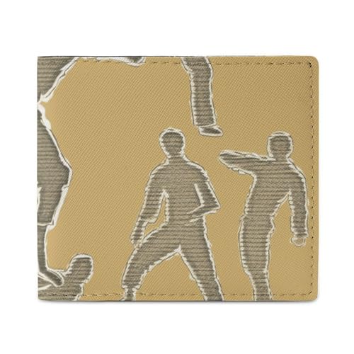 Dwrepo Martial Arts Geldbörsen für Damen und Herren, Leder, klein, Kreditkartenetui, schmale Geldbörse, Bifold Wallet, Kartenhalter, Geldbörse, weiß, Einheitsgröße, lässig, weiß, Einheitsgröße, von Dwrepo