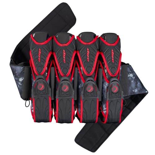 Dye Assault Pack Pro Harness (Schwarz/Rot, 4+5) von Dye