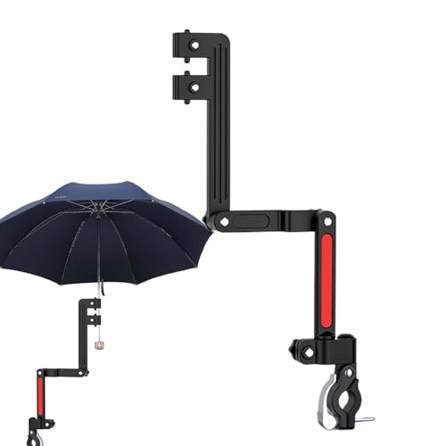 Dyeulget Kinderwagen-Regenschirmklemme, Regenschirm für Kinderwagen mit Klemme - Verstellbare Schirmhalterklemme | Verstellbare Schirmhalterung, Schirmanschlusshalterung für Rollstühle, Gehhilfen, von Dyeulget
