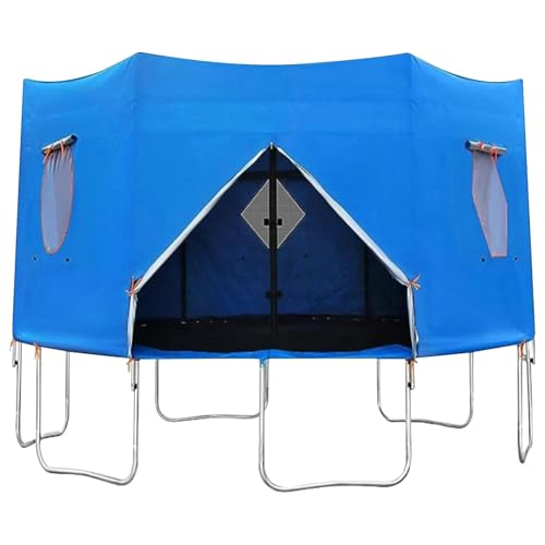 Dyeulget Trampolin-Schattenabdeckung, Trampolin-Oberseite - wasserdichte Oxford-Trampolin-Überdachung - Einfach zu installierende Trampolin-Oberabdeckung für Outdoor-Spielplätze, Trampoline, von Dyeulget