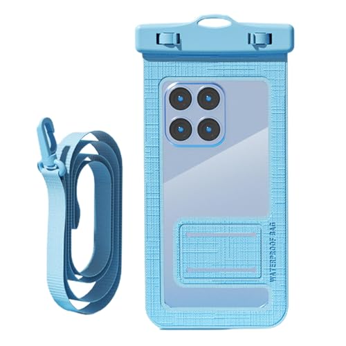 Dyeulget Wasserdichte Handy-Tasche – große Handy-Umhängetasche, Touchscreen-Smartphone-Trockentasche, transparent zum Surfen von Dyeulget