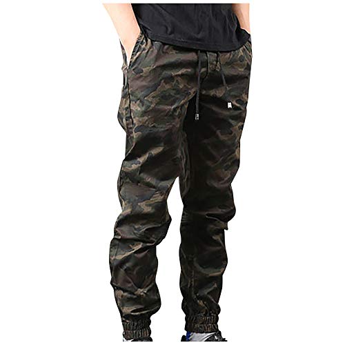 Dyhxuan Cargohose Herren Lang Einfarbig Baumwolle Arbeitshosen Baggy Chino Hosen Mit 6 Taschen Outdoor Wanderhose Trekkinghose Freizeithose Sporthose Gerade Hose mit Weitem Bein S-5XL (Plüsch/Nr) von Dyhxuan