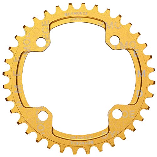 Dymoece Fahrrad Kettenblatt 104BCD 32T/34T/36T/38T für 9 10 11-Fach Runde, Schwarz/Rot- geeignet für die meisten Shimano- und Sram-Kurbelsätzen Dymoece Fahrrad Kettenblatt 104BCD 32T/34T/36T/38T für 9 10 11-Fach Runde, Schwarz/Rot- geeignet für die meisten Shimano- und Sram-Kurbelsätzen von Dymoece