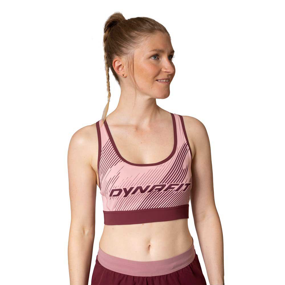 Dynafit Alpine Graphic Sports Bra Rosa L Frau von Dynafit