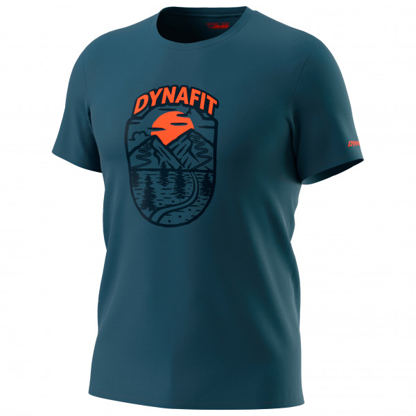 Dynafit - Graphic Cotton S/S Tee - T-Shirt Gr 46 blau von Dynafit