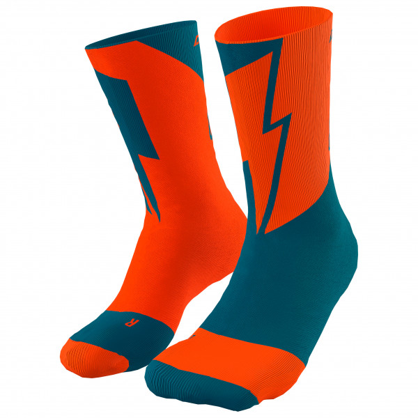 Dynafit - No Pain No Gain Socks - Laufsocken Gr 35-38 rot von Dynafit