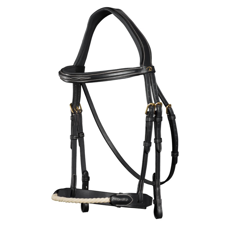 Dyon DCollection Rope Noseband Trense mit Strickreithalfter von Dyon